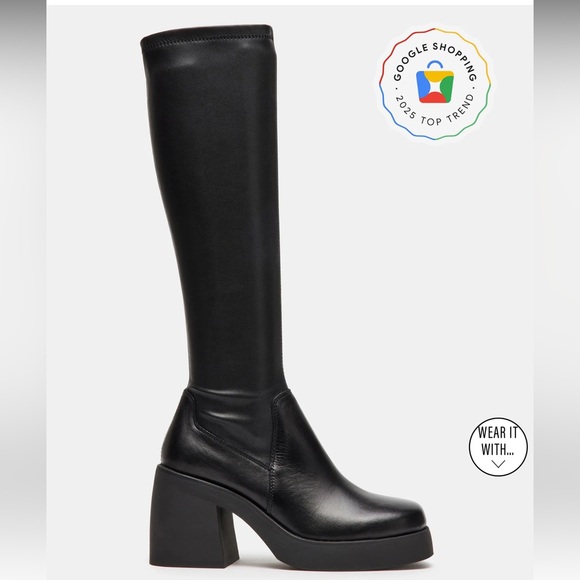 Steve Madden berkleigh black boots - Picture 4 of 7